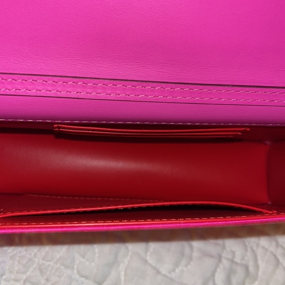 New With Tags Christian Louboutin Crepe Satin / Met Crossbody Authentic - Picture 9 of 10